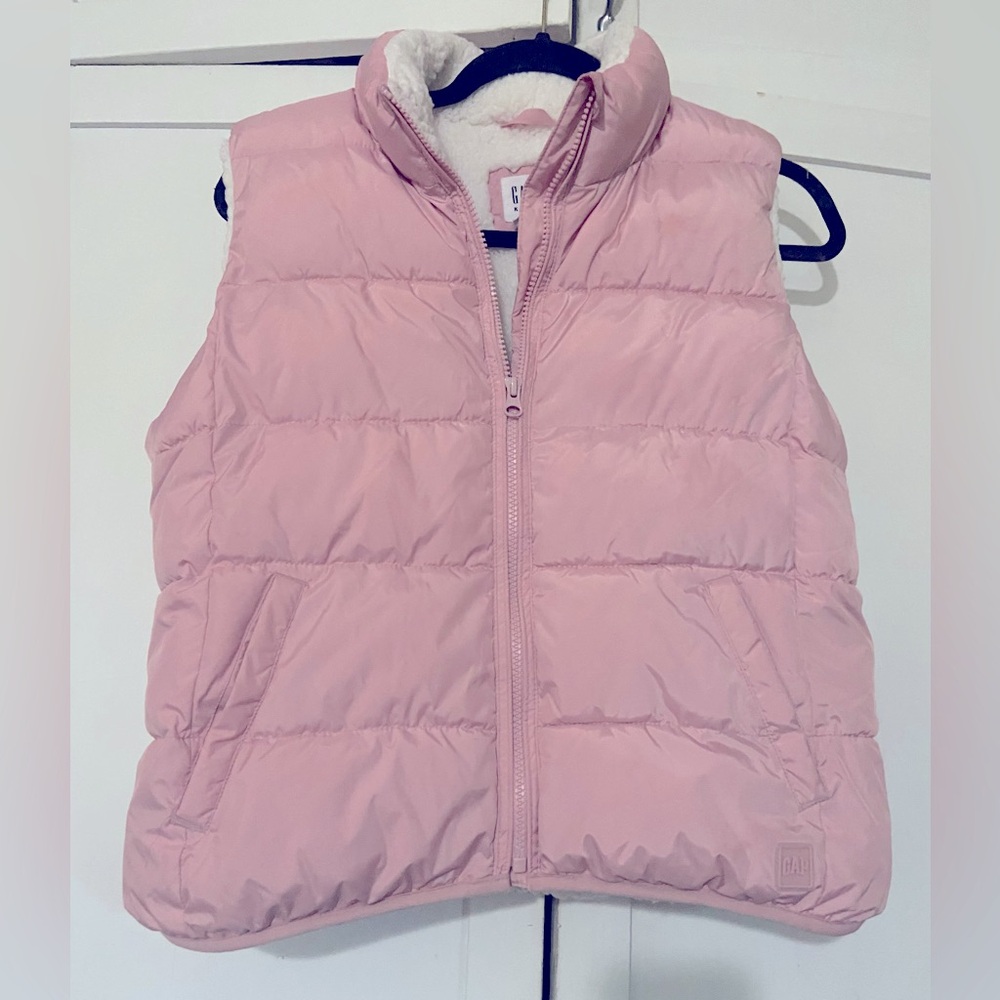 GAP KIDS - Light Pink Sleevless Puffer Vest